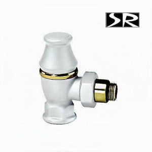 Вентиль нижний серия "Liberti" угловой 1/2 и 3/4 Bianco арт. 0323-2000V00A