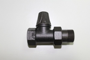 Нижний пр. вентиль Carlo Poletti  (Размер подсоедин. : 3/4"; Материал и тип :антрацит retro)