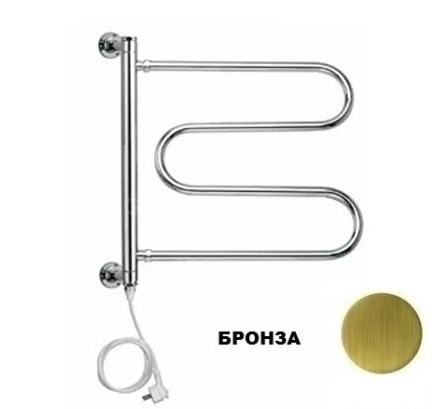 Полотенцесушитель поворотный 510 (бронза) Margaroli Vento 510OBC фото 1