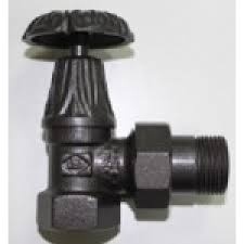 Вентиль верхний термостатический угловой Сarlo Poletti 1/2" цвет- антрацит фото 1