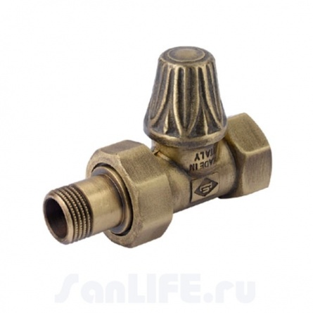 Нижний пр. вентиль Carlo Poletti  (Размер подсоедин. : 3/4"; Материал и тип :бронза retro) фото 1