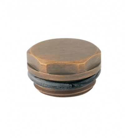 Заглушка для радиатора Carlo Poletti (Размер подсоедин.:1/2";Материал и тип:бронза) фото 1