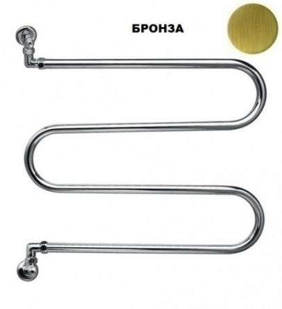 Полотенцесушитель водяной 400 (бронза) Margaroli Vento 400OB фото 1