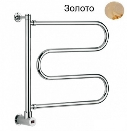 Полотенцесушитель поворотный 500 BOX (золото) Margaroli Vento 500GOB фото 1