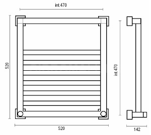 Полотенцесушитель водяной Margaroli Quadri 711 фото 2