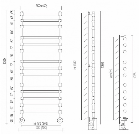 Полотенцесушитель водяной 464-11 (хром) Margaroli Sole 4644711CRP фото 2