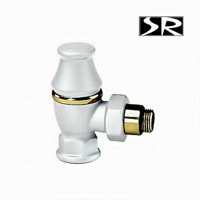 Вентиль нижний серия "Liberti" угловой 1/2 и 3/4 Bianco арт. 0323-2000V00A фото 1