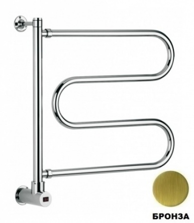 Полотенцесушитель поворотный 500 BOX (бронза) Margaroli Vento 500OBB фото 1